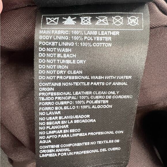 Ba&sh Leandro Leather shorts brown sz 6 - Picture 12 of 13